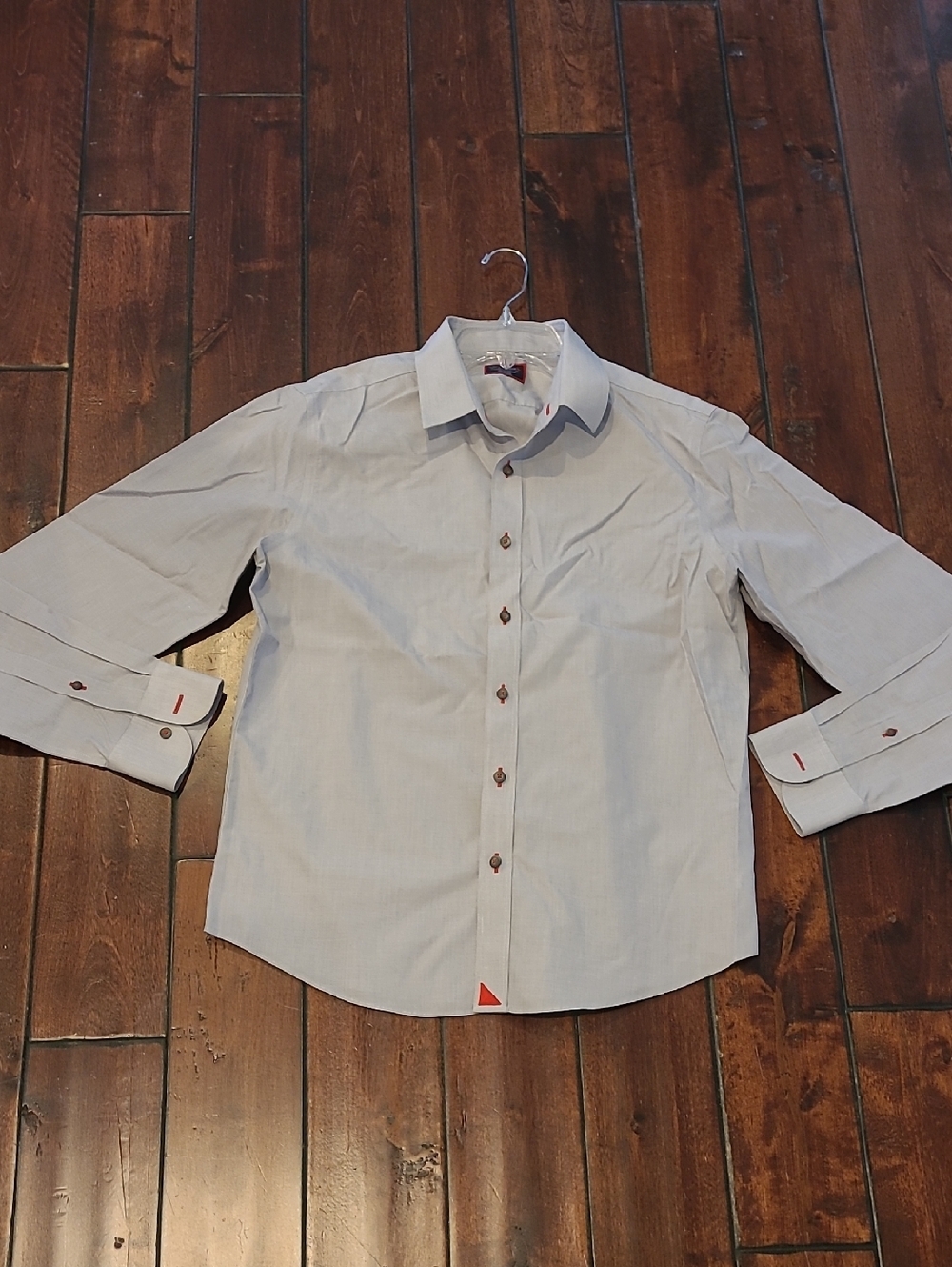 UNTUCKit Men's Pale Blue/Gray/Lavendar Long-Sleeve Button-Down Shirt Size M - Picture 4 of 6